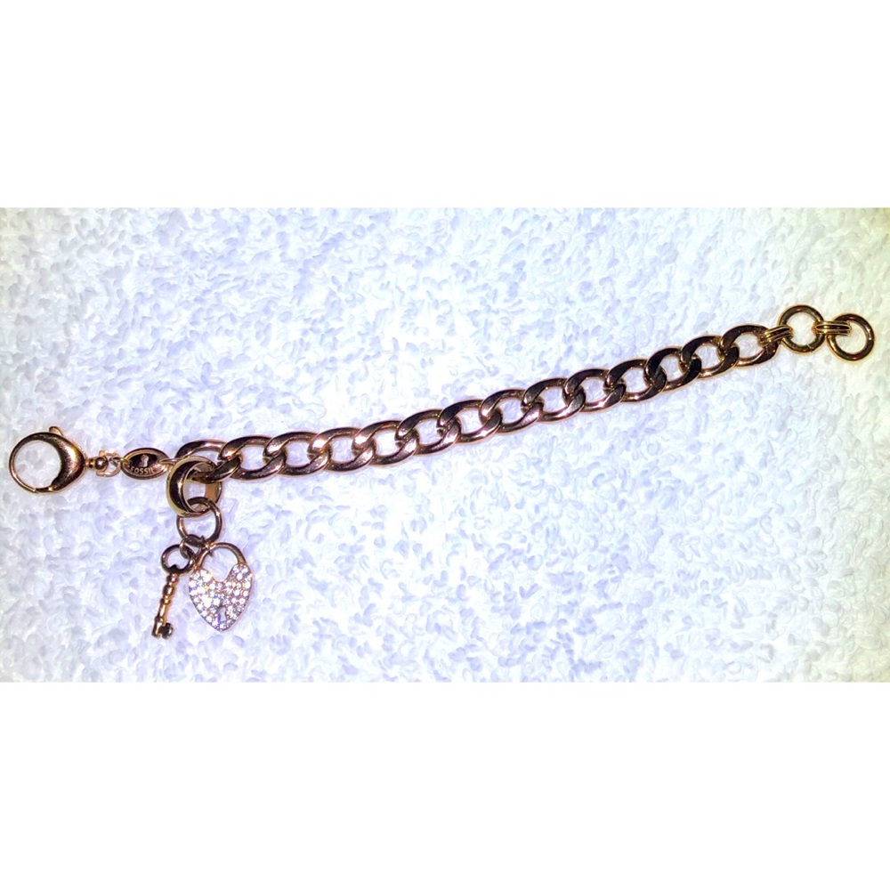 Fossil rose gold bracelet